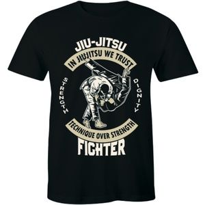 Jiu-Jitsu Technique Over Strength Fighter T-shirt